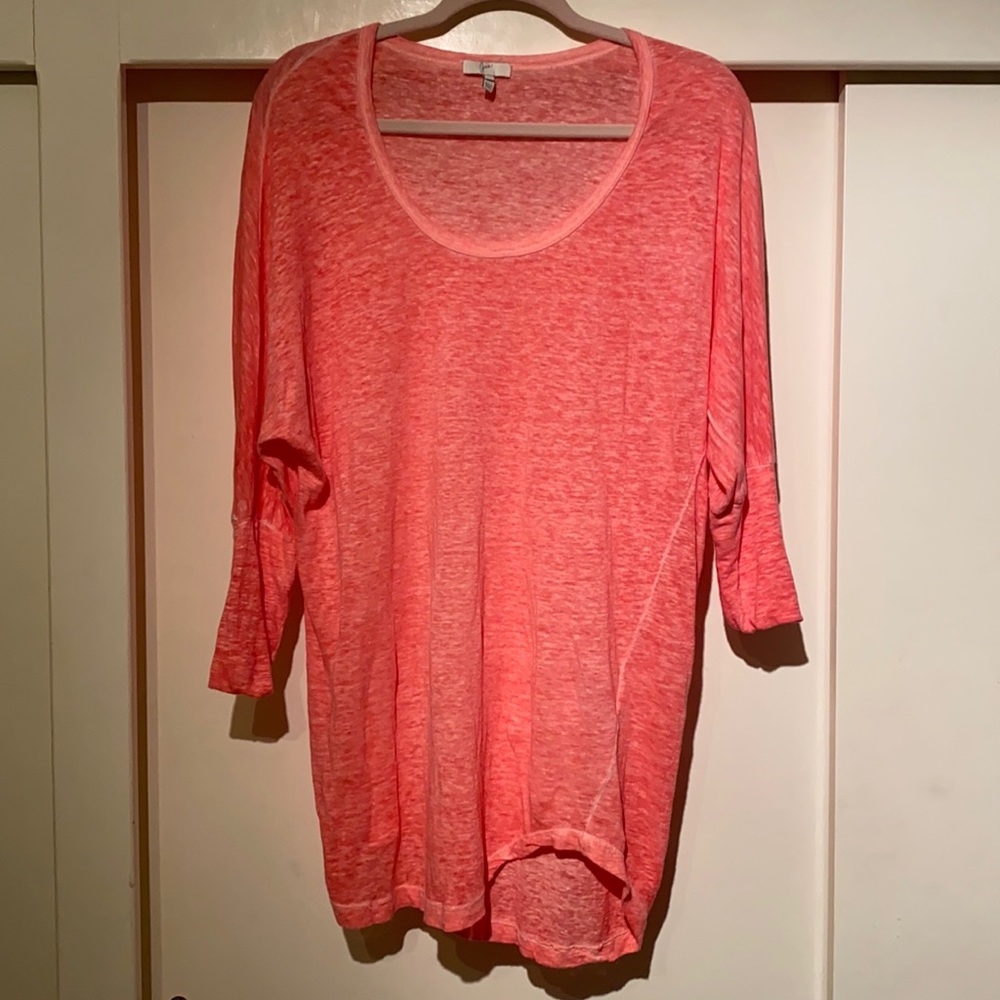 New Joie Pink Linen Dress